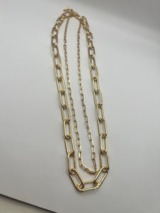 Gold Filled Double Link Necklace