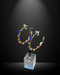 Multicolored Gemstone Hoops