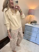 Cream Scuba Classic Crew Neck Sweatshirt