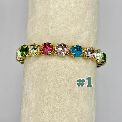 Luxe Crystal Stretchy Bracelet- 12 Colors
