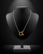 Antique Metal Horsebit Necklace (2 colors)