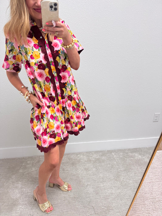 Floral Button Up Dress