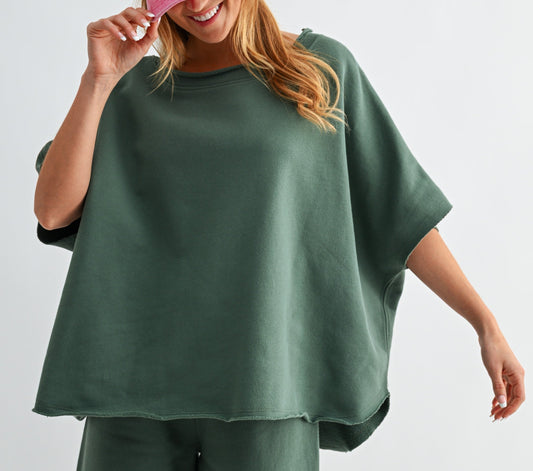 Silky Pine Malibu Vintage Dolman Top