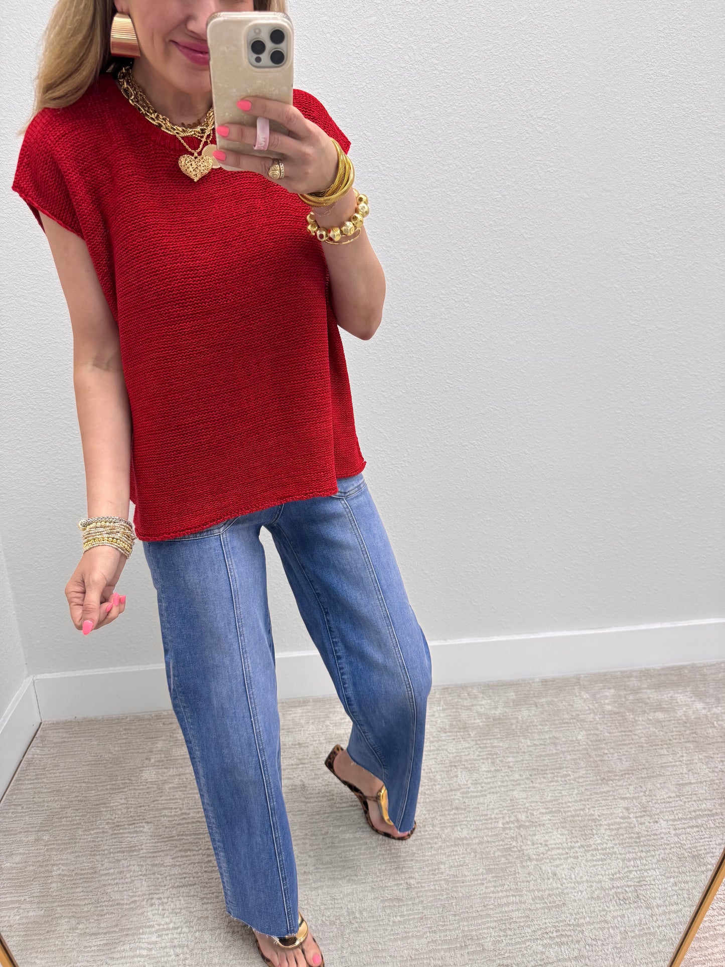 Aug11- Ruby  Knit Sweater Tank
