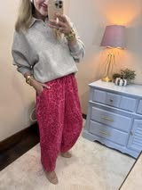 Heather Grey Oversized Polo Collared Pullover