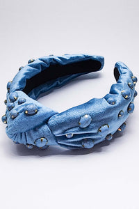 Monochromatic Velvet Stone Knot Headband (4 color!)