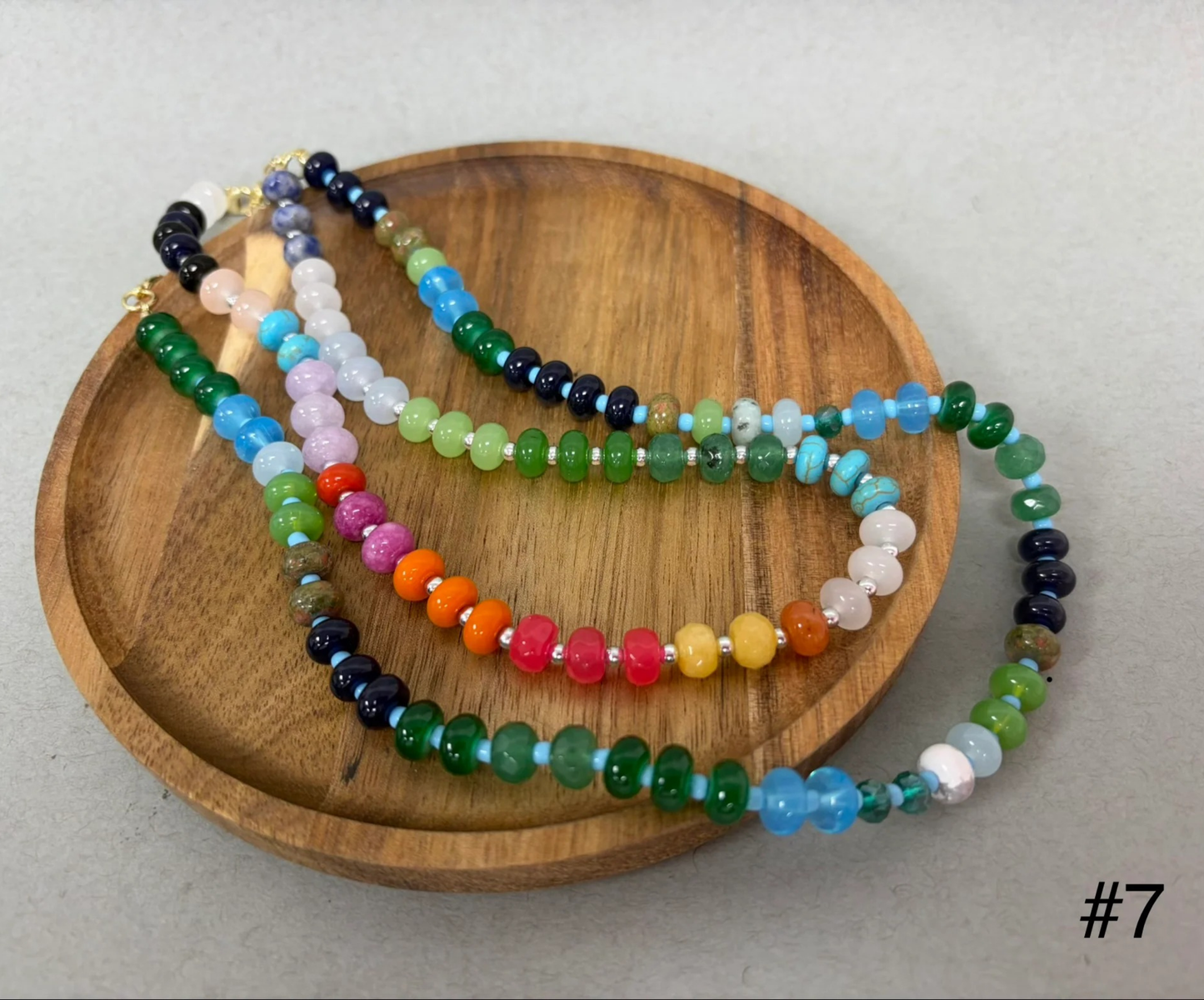 Multi Colored Bead Necklace Set (multiple options!!)