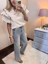 JBD Light Wash High Waisted Straight Leg Jean