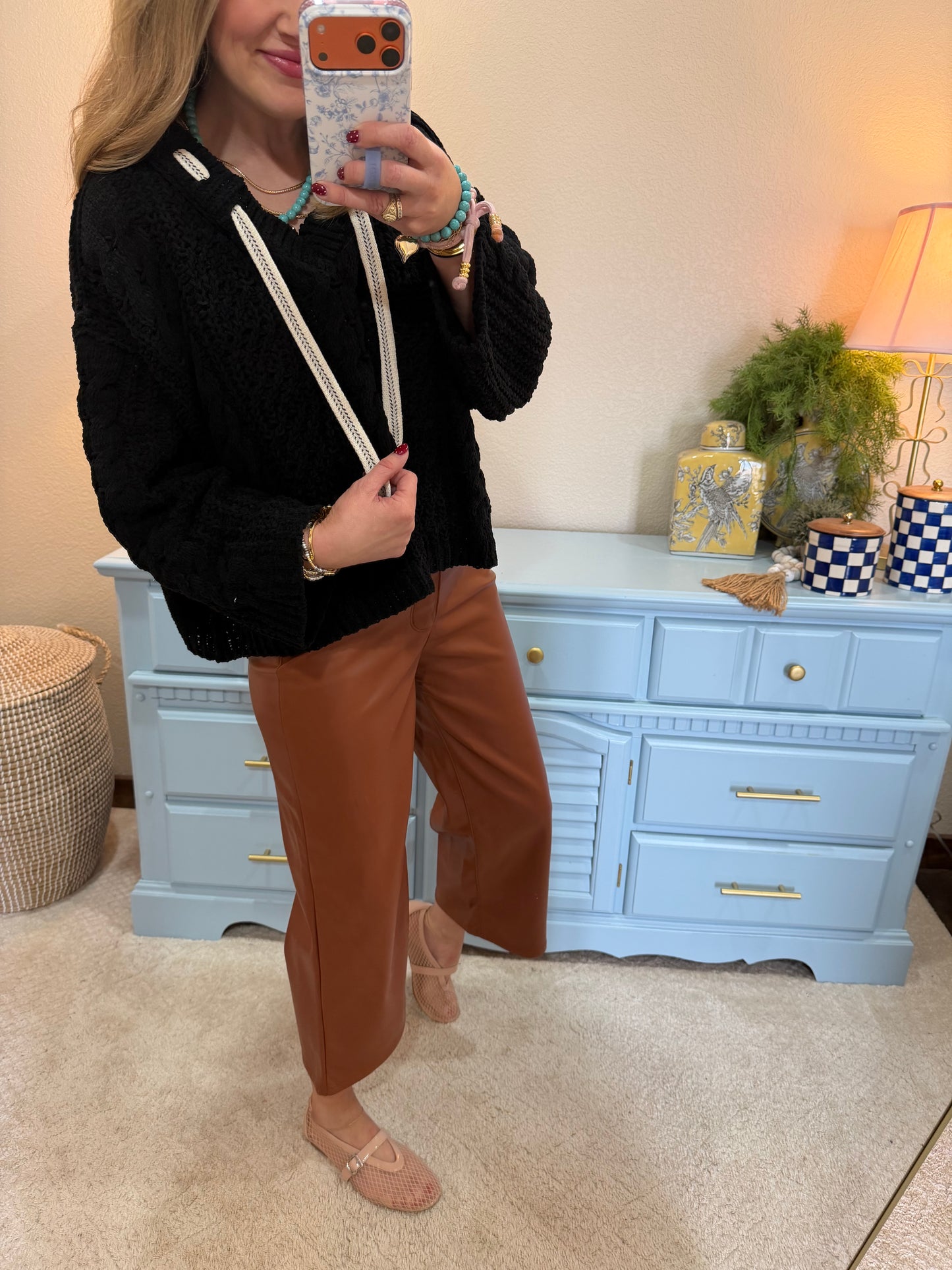 Judy Blue Spice Tummy Control Faux Leather Pants