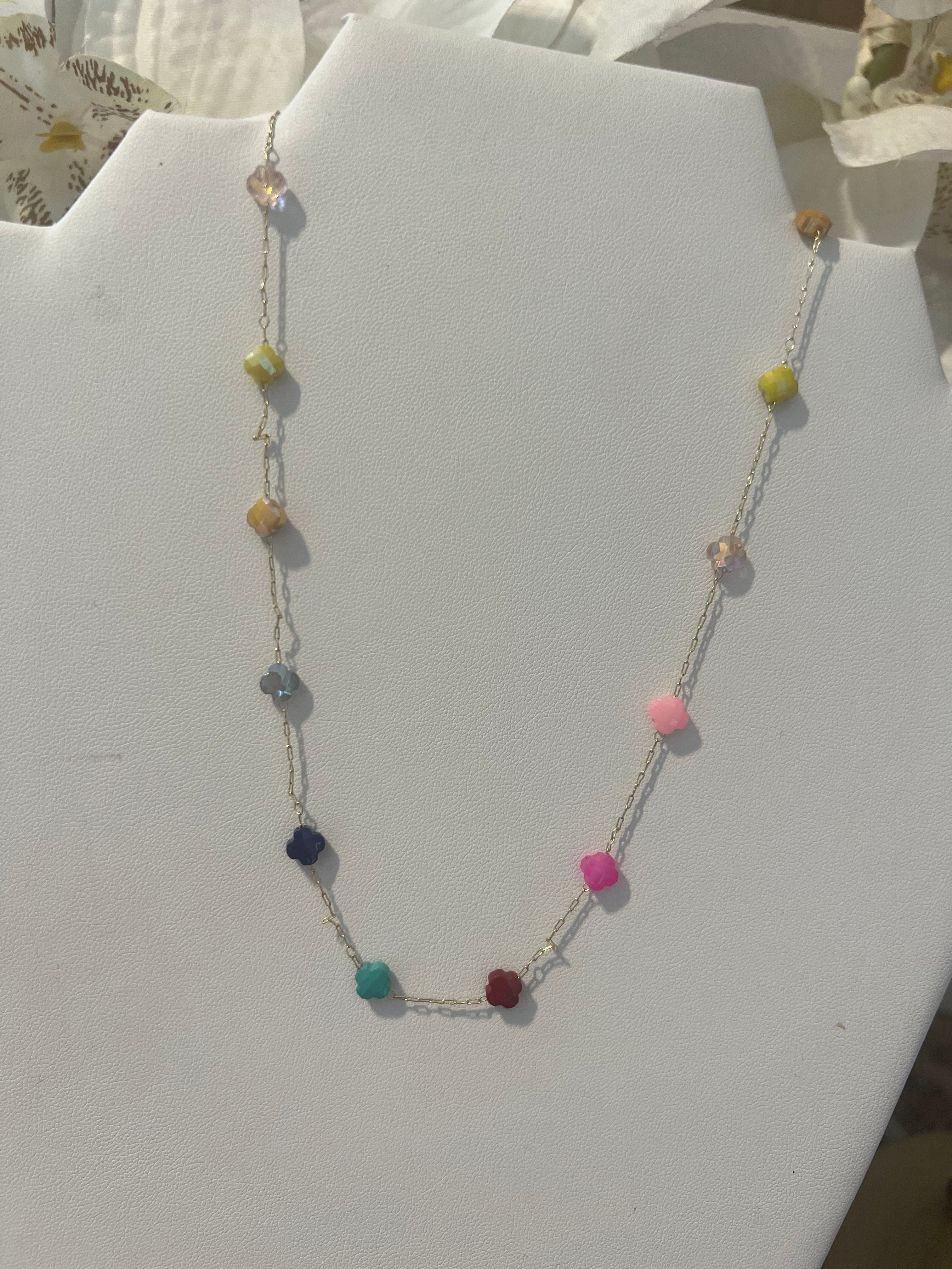 Spaced Colored Necklace