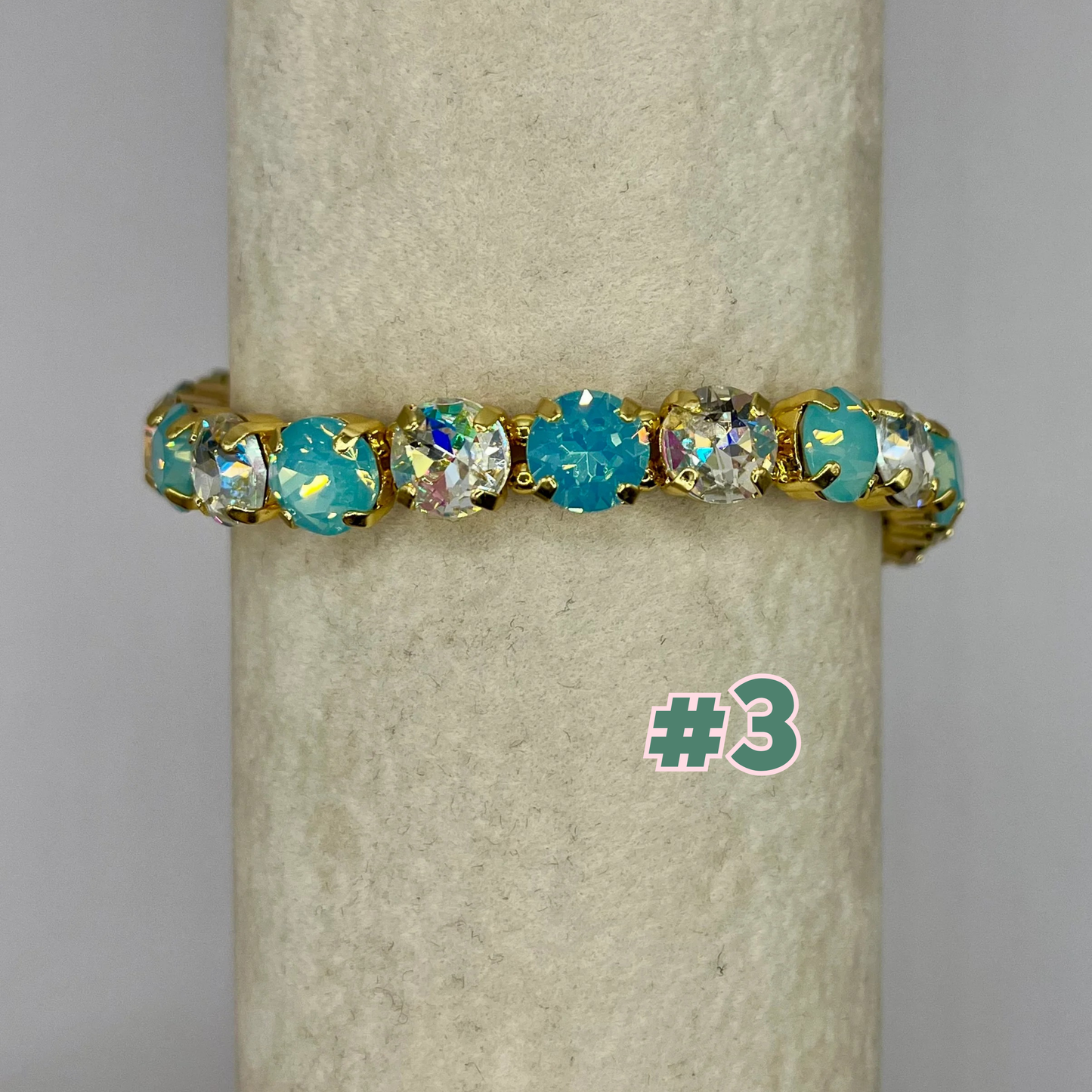 Luxe Crystal Stretchy Bracelet- 12 Colors