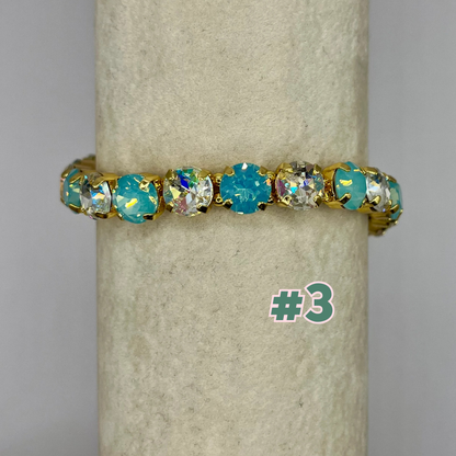 Luxe Crystal Stretchy Bracelet- 12 Colors