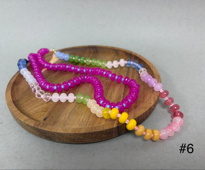 Multi Colored Bead Necklace Set (multiple options!!)