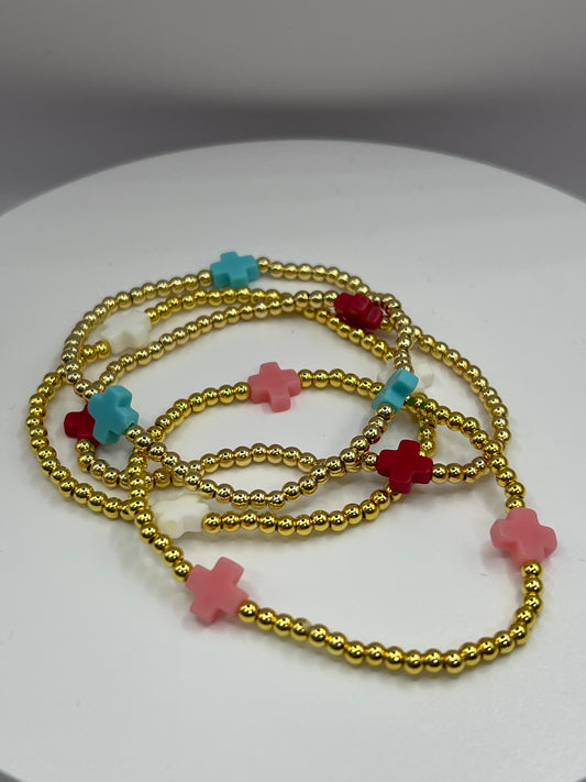 GOLD BEAD BRACELETS