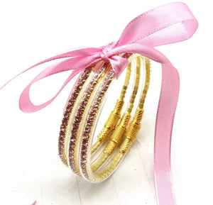 Set of 3 Crystal Bracelets (5 colors!)