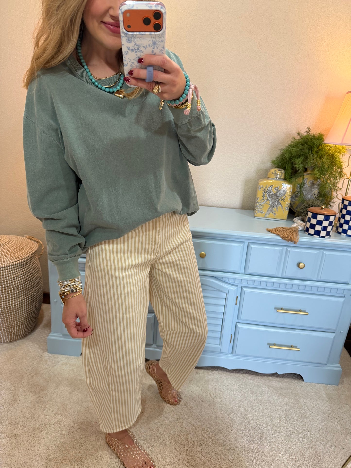 Green Oversized Long Sleeve