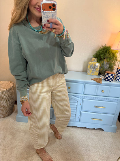 Green Oversized Long Sleeve