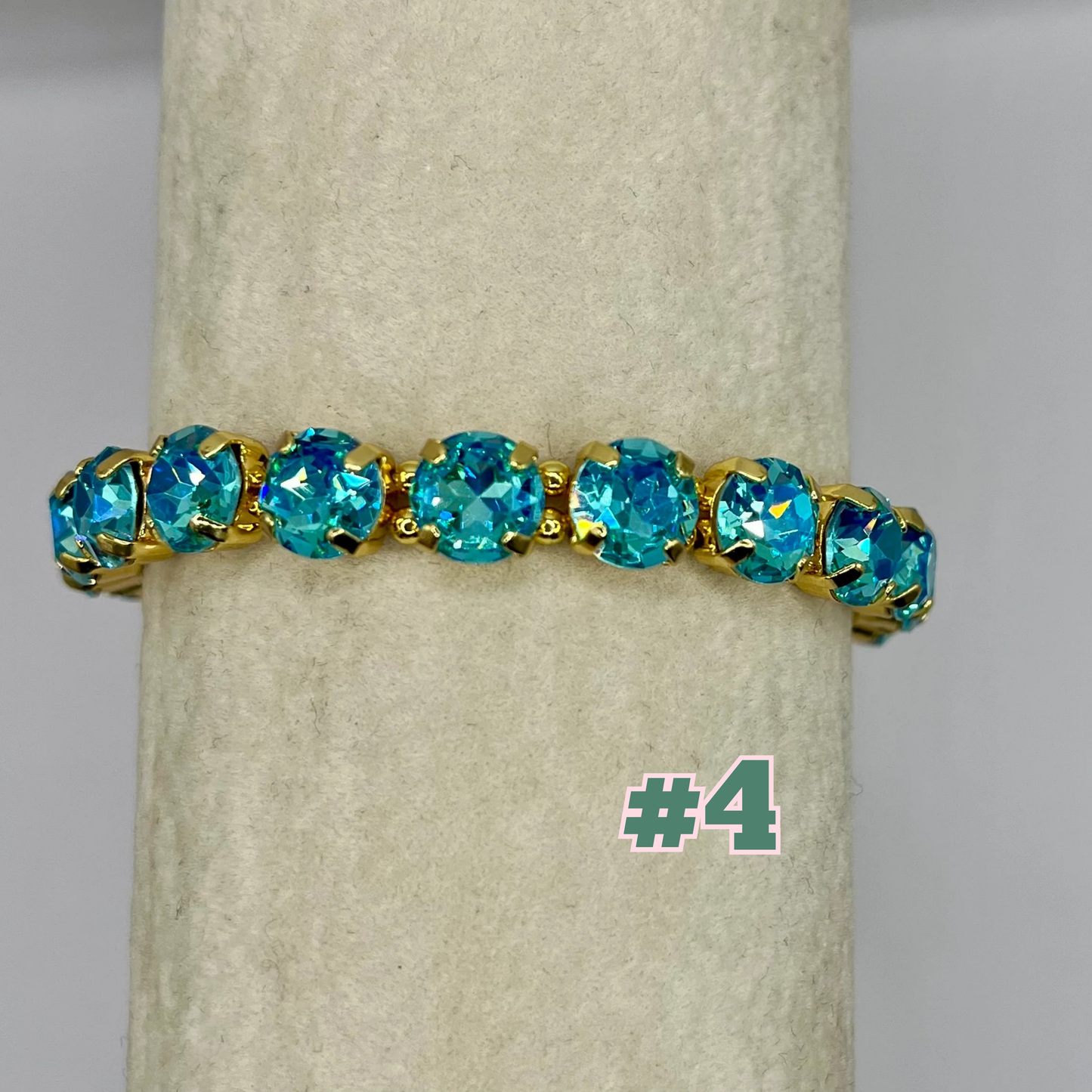 Luxe Crystal Stretchy Bracelet- 12 Colors