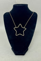 Drop Down Star Outline Necklace