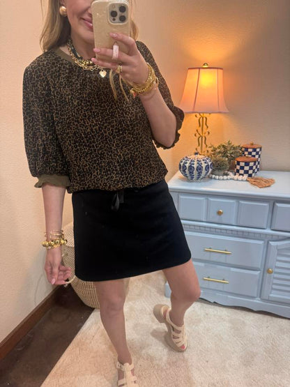 Black Scuba Skort