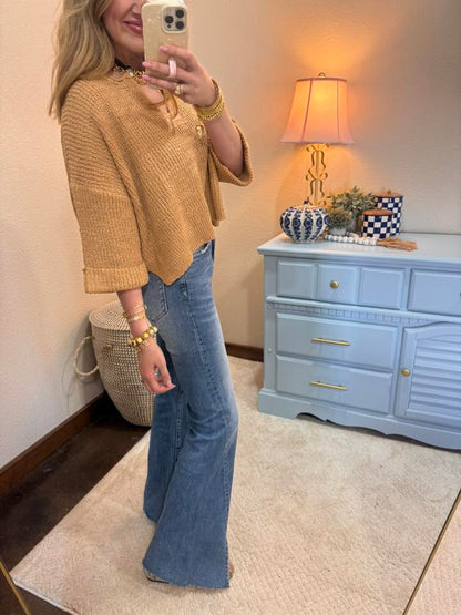 Brush 3/4 Knit Top