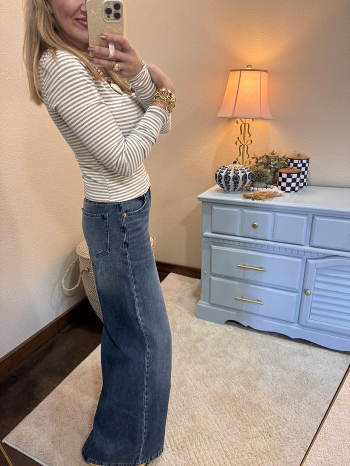 Cello High Rise Super Wide Leg Jean