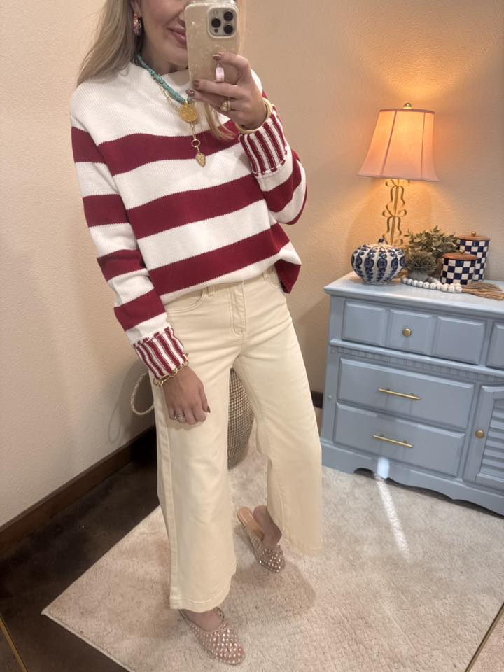 Red Striped Sweater
