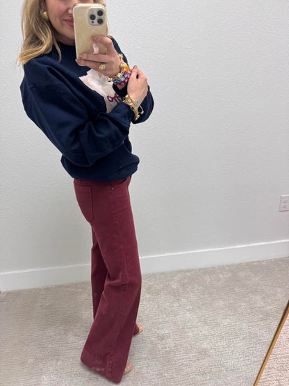 Navy Teddy Bear Sweater