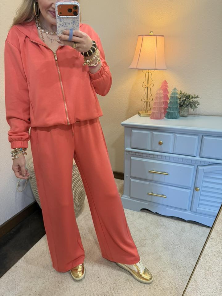 Coral Scuba Gold Zip Two Piece Set