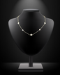 Lux Crystal Chain Necklace (silver and gold)