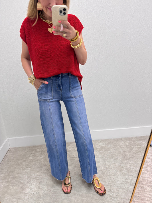 Aug11- Ruby  Knit Sweater Tank