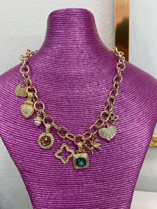 Gold Charm Necklace