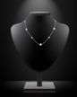 Lux Crystal Chain Necklace (silver and gold)