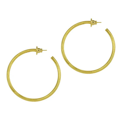 Paris Mid Size Round Hoop- Gold