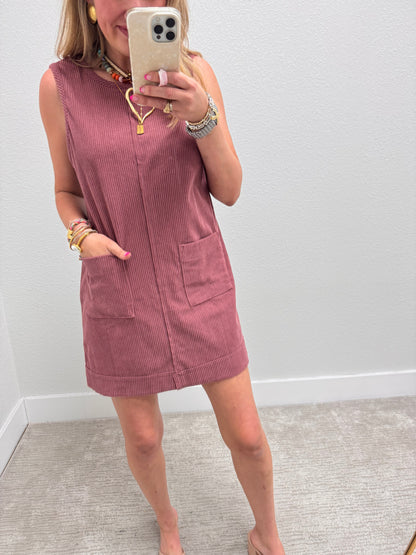 Mauve Corded Dress