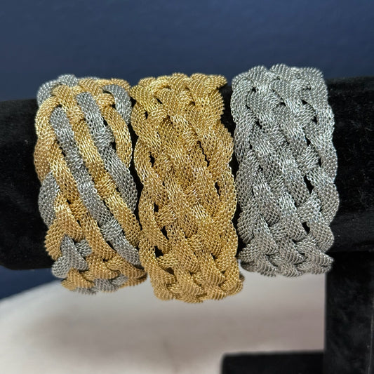 Thick Braided Bracelet Magnetic (3 Colors)