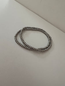 Set of Two 3mm Bead Bracelets