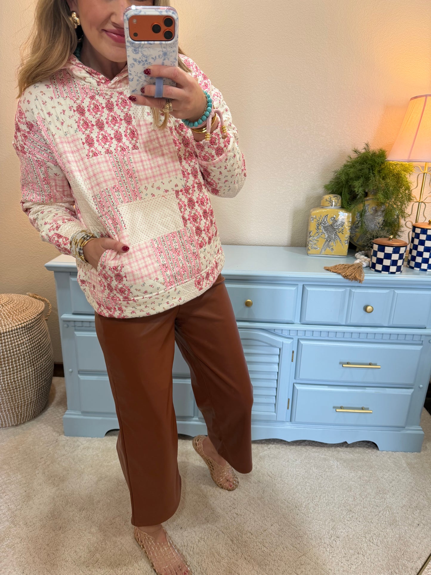 Judy Blue Spice Tummy Control Faux Leather Pants