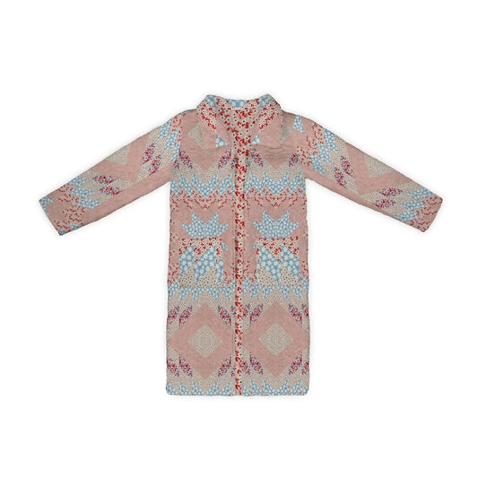Ida Mae Adeline Patchwork Rose Quilted Duster