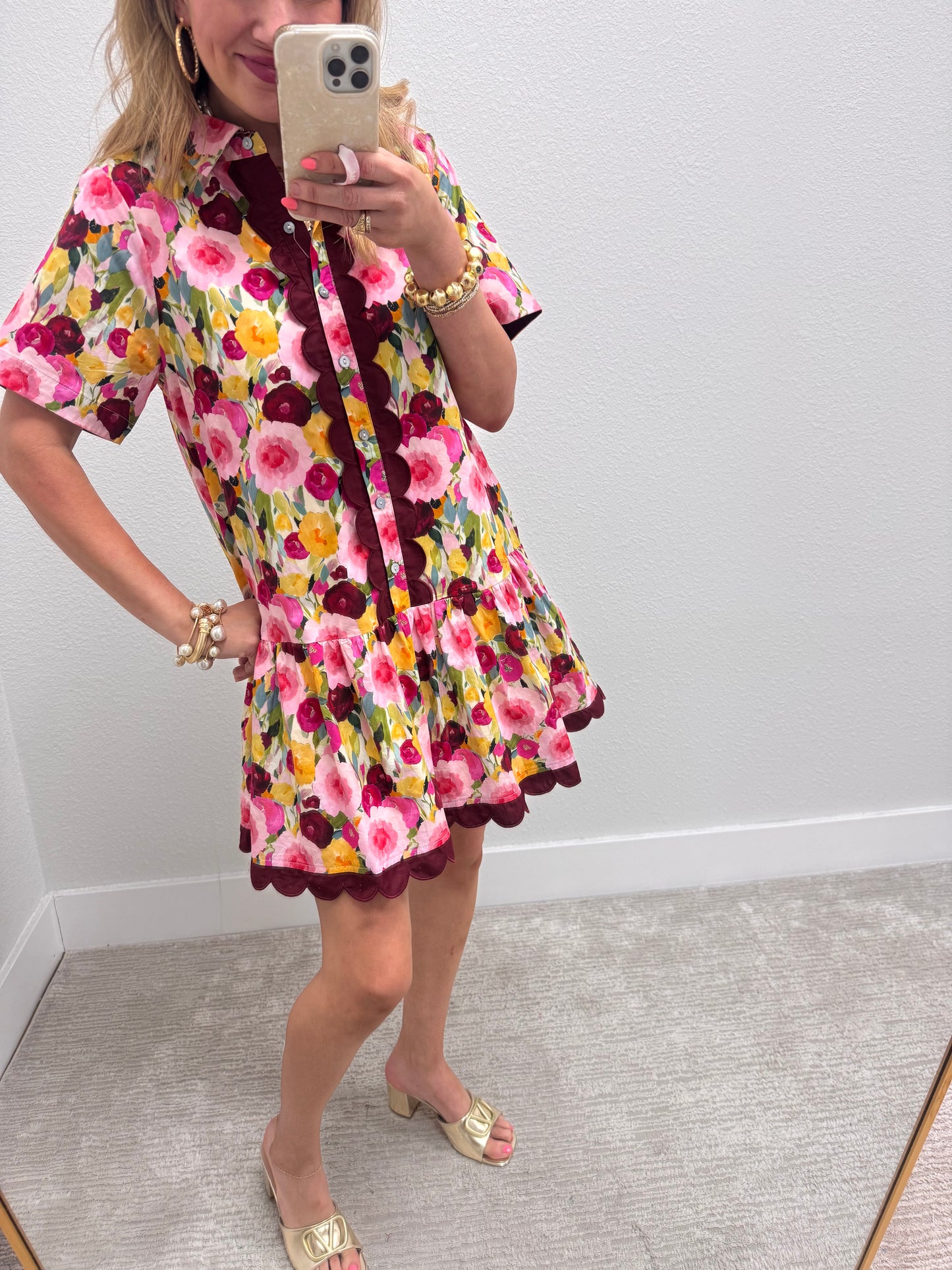 Floral Button Up Dress