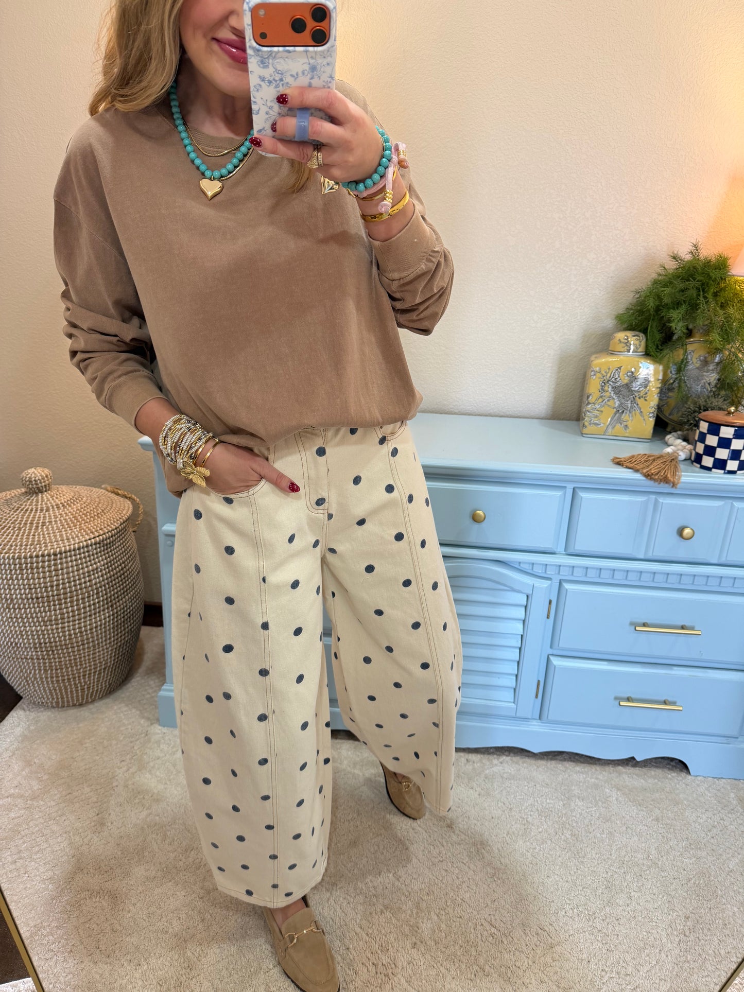 Taupe Oversized Long Sleeve