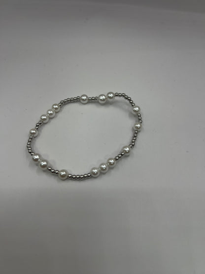 SILVER BEAD BRACELETS