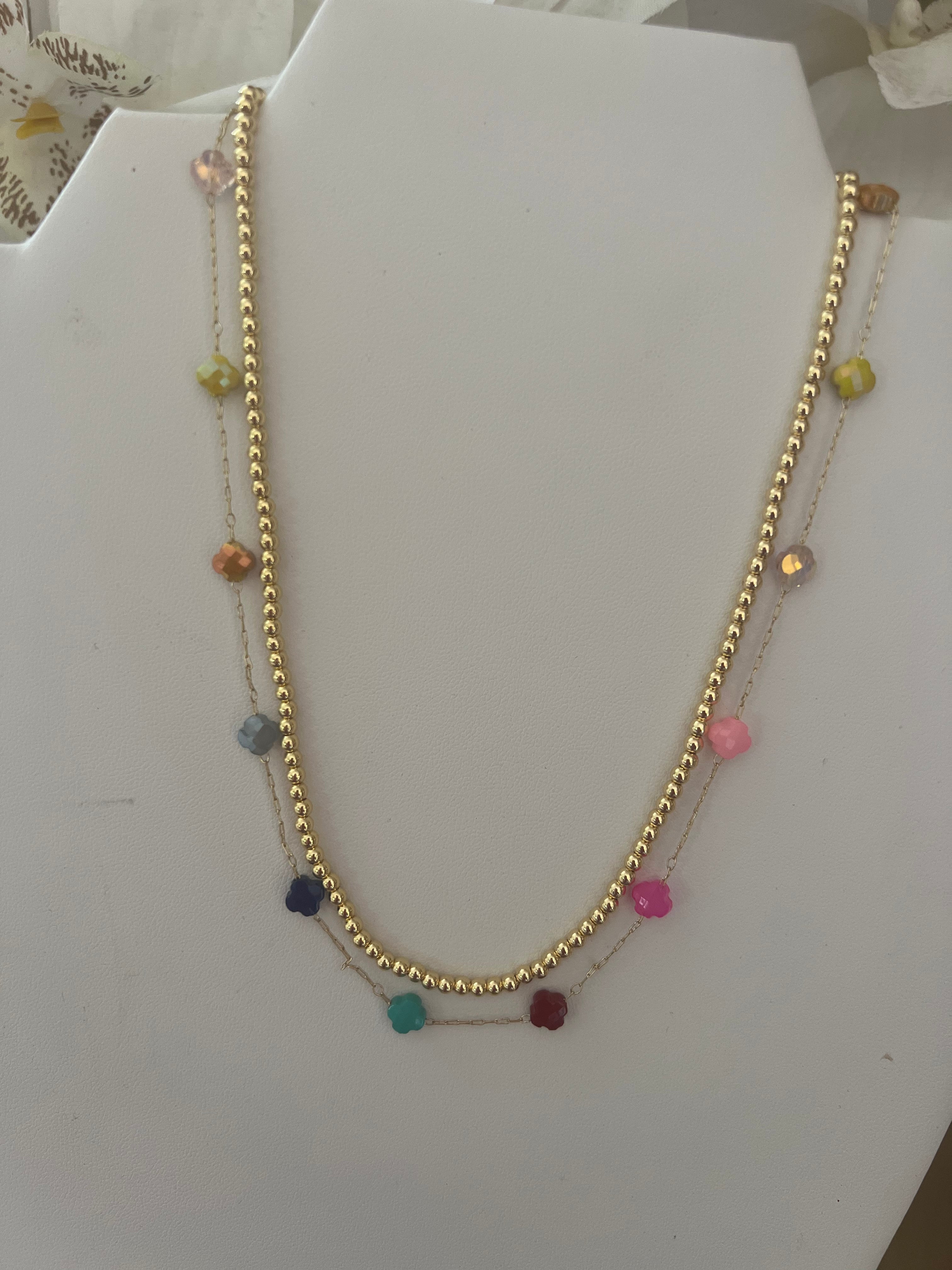 Spaced Colored Necklace