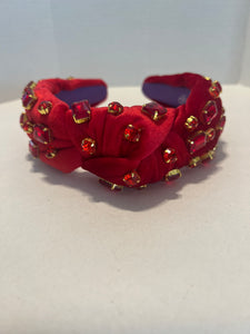 Luxury Red Jeweled Headband