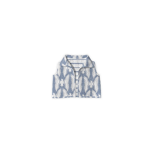 Ida Mae Chase Firebird Chambray Quilted Cate Vest