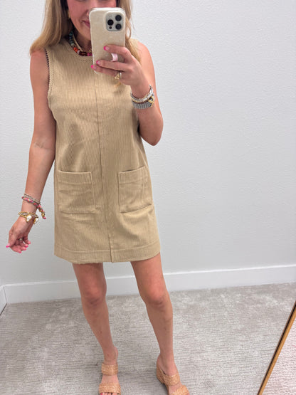 Tan Corded Dress FS