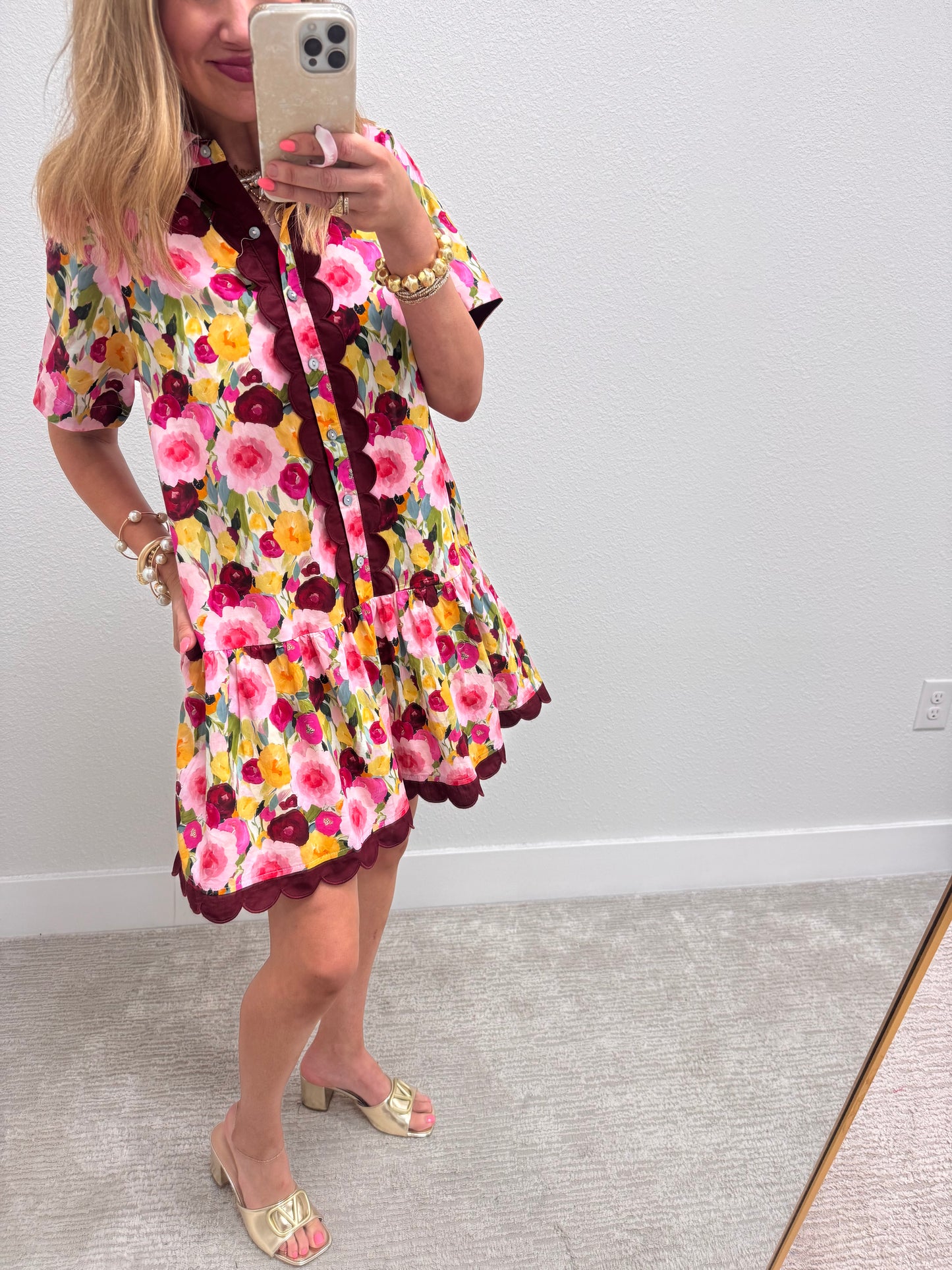 Floral Button Up Dress