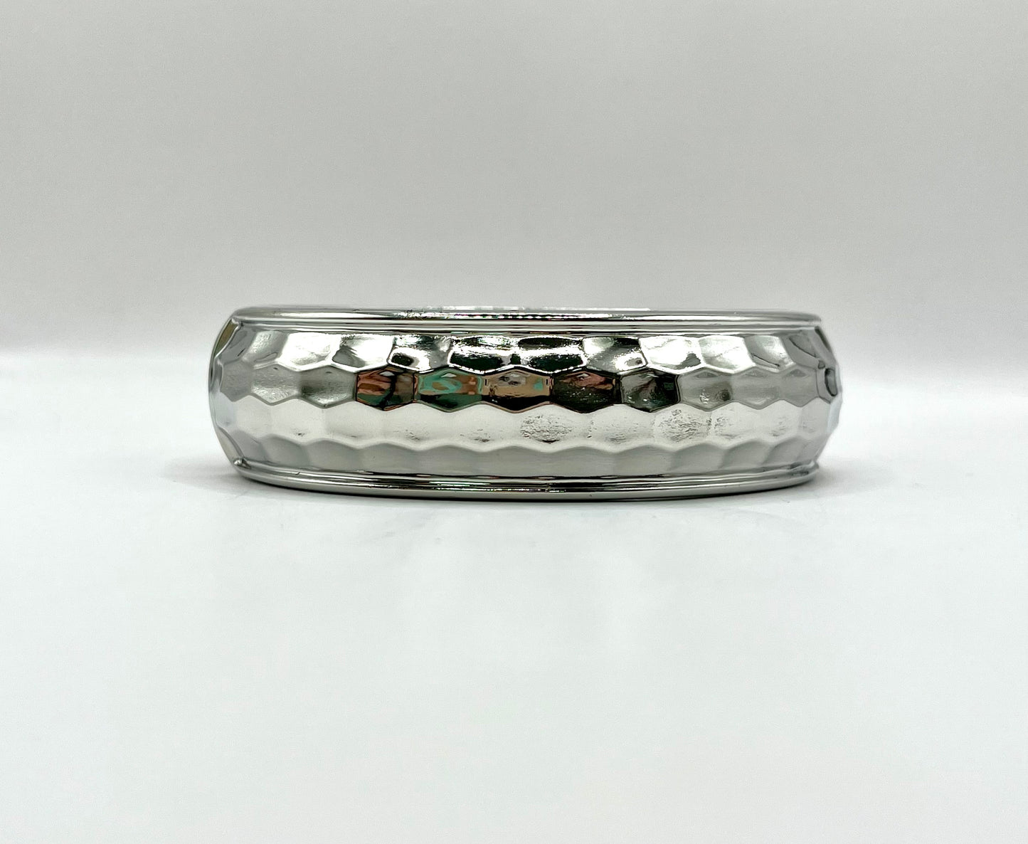 Hammered Round Cuff Bracelet