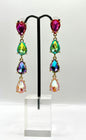 Crystal Colored TearDrop Earrings
