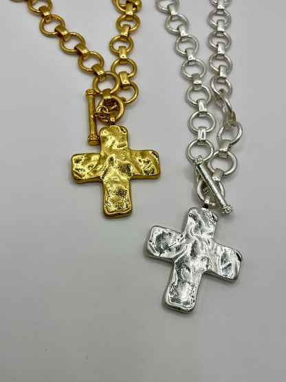 Antique Cross Pendant Necklace